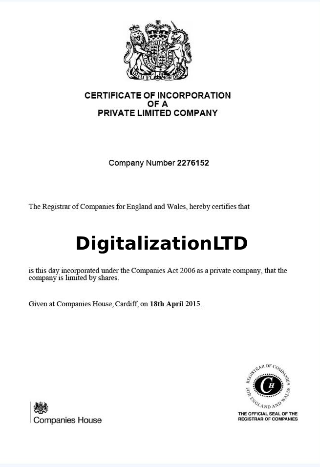 DigitalizationLTD |Investment powdered by you!